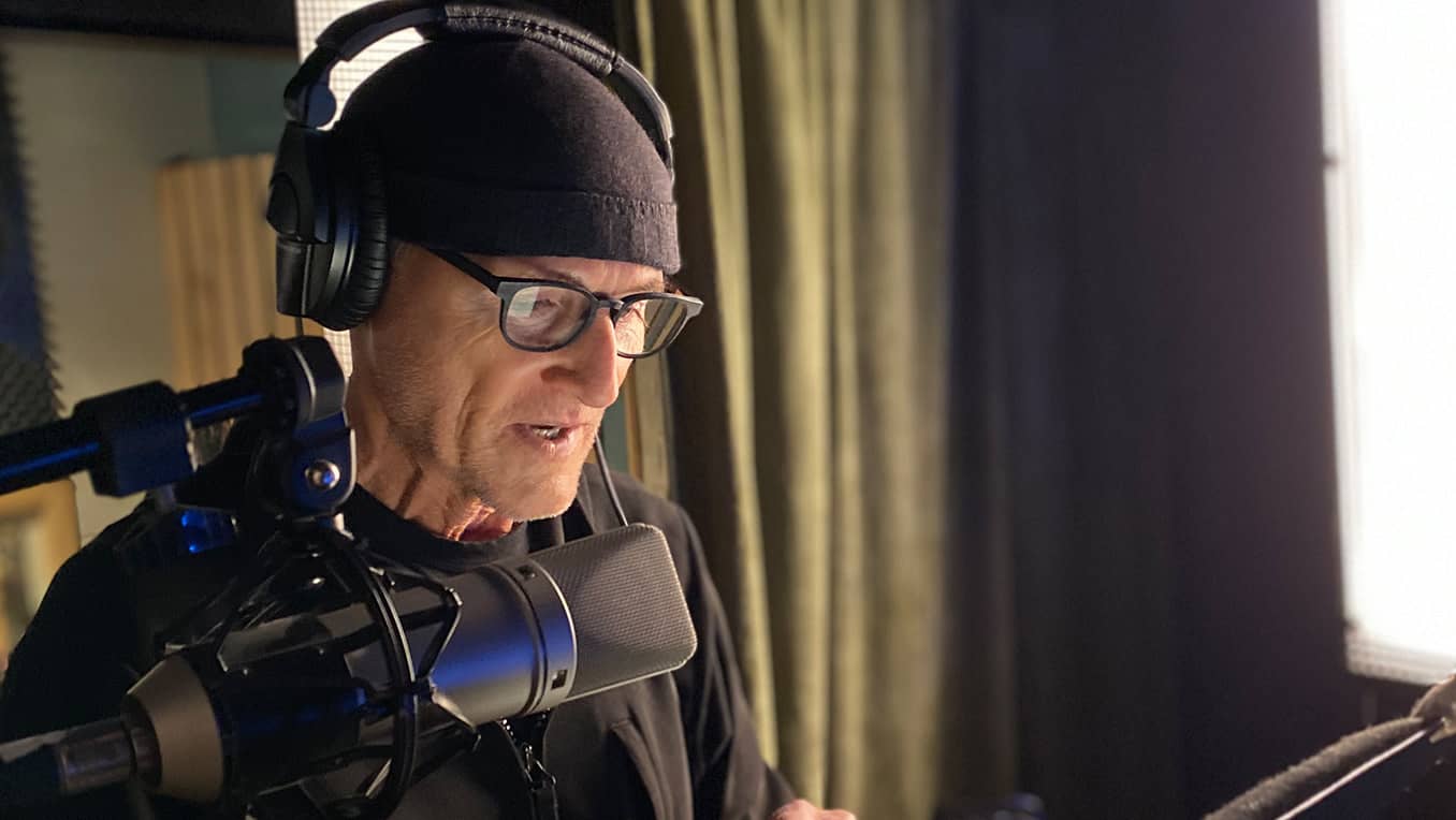 Canadian actor Colm Feore records the Audible Original podcast True North Heists.